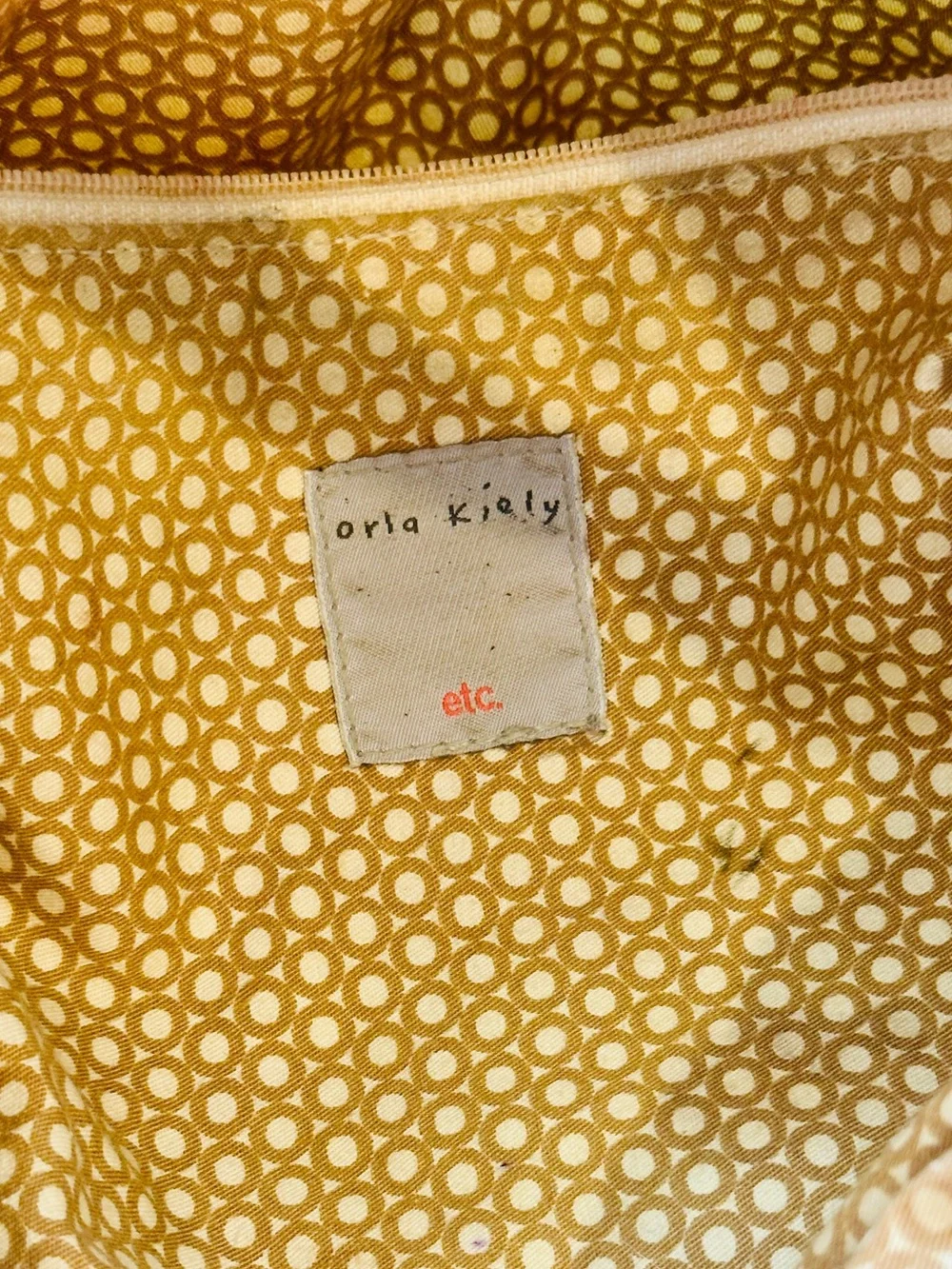 Orla Kiely etc. Classic Multi Stem Coated Canvas Shoulder Tote Bag Mod Retro